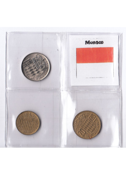 MONACO Serrietta composta da 3 monete Q/Fdc anni misti